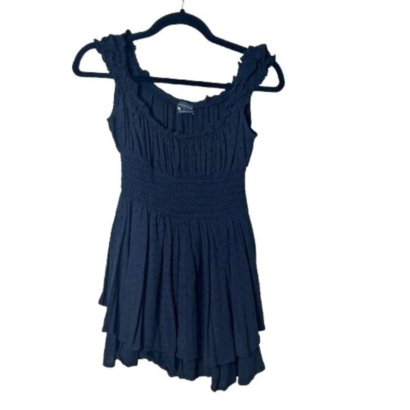 Urban Outfitters Pants - URBAN OUTFITTERS Swiss Dot Black Romper Size Small Shorts Skort